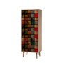Hanah Home Zapatero 723 Roble Sonoma - Organizador de Calzado 135x50x38 cm, Tablero Partículas Melaminado, Amplio Almacenamiento, Estilo Moderno